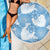Blue Aloha Hawaii Beach Blanket Monstera Hibiscus Plumeria Seamless Vibes - Polynesian Pride