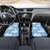 Blue Aloha Hawaii Car Mats Monstera Hibiscus Plumeria Seamless Vibes - Polynesian Pride