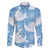Blue Aloha Hawaii Family Matching Short Sleeve Bodycon Dress and Hawaiian Shirt Monstera Hibiscus Plumeria Seamless Vibes - Polynesian Pride