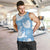 Blue Aloha Hawaii Men Tank Top Monstera Hibiscus Plumeria Seamless Vibes - Polynesian Pride