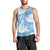 Blue Aloha Hawaii Men Tank Top Monstera Hibiscus Plumeria Seamless Vibes - Polynesian Pride