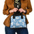 Blue Aloha Hawaii Shoulder Handbag Monstera Hibiscus Plumeria Seamless Vibes - Polynesian Pride