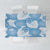 Blue Aloha Hawaii Tablecloth Monstera Hibiscus Plumeria Seamless Vibes - Polynesian Pride