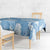 Blue Aloha Hawaii Tablecloth Monstera Hibiscus Plumeria Seamless Vibes - Polynesian Pride