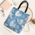 Blue Aloha Hawaii Tote Bag Monstera Hibiscus Plumeria Seamless Vibes - Polynesian Pride