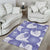 Purple Aloha Hawaii Area Rug Monstera Hibiscus Plumeria Seamless Vibes - Polynesian Pride