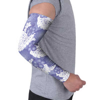 Purple Aloha Hawaii Arm Sleeves Monstera Hibiscus Plumeria Seamless Vibes - Polynesian Pride