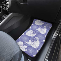 Purple Aloha Hawaii Car Mats Monstera Hibiscus Plumeria Seamless Vibes - Polynesian Pride