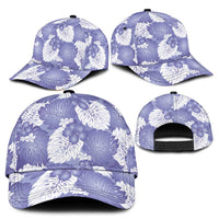 Purple Aloha Hawaii Classic Cap Monstera Hibiscus Plumeria Seamless Vibes - Polynesian Pride
