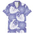 Purple Aloha Hawaii Family Matching Long Sleeve Bodycon Dress and Hawaiian Shirt Monstera Hibiscus Plumeria Seamless Vibes - Polynesian Pride