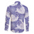 Purple Aloha Hawaii Family Matching Long Sleeve Bodycon Dress and Hawaiian Shirt Monstera Hibiscus Plumeria Seamless Vibes - Polynesian Pride