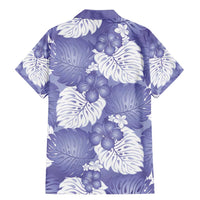 Purple Aloha Hawaii Family Matching Mermaid Dress and Hawaiian Shirt Monstera Hibiscus Plumeria Seamless Vibes LT14 - Polynesian Pride