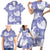 Purple Aloha Hawaii Family Matching Short Sleeve Bodycon Dress and Hawaiian Shirt Monstera Hibiscus Plumeria Seamless Vibes - Polynesian Pride