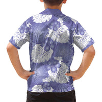 Purple Aloha Hawaii Hawaiian Shirt Monstera Hibiscus Plumeria Seamless Vibes - Polynesian Pride