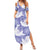 Purple Aloha Hawaii Summer Maxi Dress Monstera Hibiscus Plumeria Seamless Vibes - Polynesian Pride