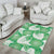 Green Aloha Hawaii Area Rug Monstera Hibiscus Plumeria Seamless Vibes - Polynesian Pride