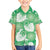 Green Aloha Hawaii Family Matching Long Sleeve Bodycon Dress and Hawaiian Shirt Monstera Hibiscus Plumeria Seamless Vibes - Polynesian Pride