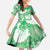Green Aloha Hawaii Family Matching Puletasi and Hawaiian Shirt Monstera Hibiscus Plumeria Seamless Vibes - Polynesian Pride