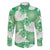 Green Aloha Hawaii Family Matching Short Sleeve Bodycon Dress and Hawaiian Shirt Monstera Hibiscus Plumeria Seamless Vibes - Polynesian Pride