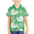 Green Aloha Hawaii Family Matching Short Sleeve Bodycon Dress and Hawaiian Shirt Monstera Hibiscus Plumeria Seamless Vibes - Polynesian Pride