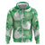 Green Aloha Hawaii Hoodie Monstera Hibiscus Plumeria Seamless Vibes - Polynesian Pride