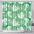 Green Aloha Hawaii Shower Curtain Monstera Hibiscus Plumeria Seamless Vibes - Polynesian Pride