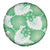 Green Aloha Hawaii Spare Tire Cover Monstera Hibiscus Plumeria Seamless Vibes - Polynesian Pride