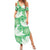 Green Aloha Hawaii Summer Maxi Dress Monstera Hibiscus Plumeria Seamless Vibes - Polynesian Pride