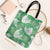 Green Aloha Hawaii Tote Bag Monstera Hibiscus Plumeria Seamless Vibes - Polynesian Pride