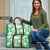 Green Aloha Hawaii Travel Bag Monstera Hibiscus Plumeria Seamless Vibes - Polynesian Pride