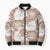 Mocha Mousse Aloha Hawaii Bomber Puffer Jacket Monstera Hibiscus Plumeria Seamless Vibes - Polynesian Pride
