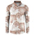 Mocha Mousse Aloha Hawaii Button Sweatshirt Monstera Hibiscus Plumeria Seamless Vibes - Polynesian Pride
