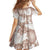 Mocha Mousse Aloha Hawaii Family Matching Long Sleeve Bodycon Dress and Hawaiian Shirt Monstera Hibiscus Plumeria Seamless Vibes - Polynesian Pride