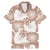 Mocha Mousse Aloha Hawaii Family Matching Mermaid Dress and Hawaiian Shirt Monstera Hibiscus Plumeria Seamless Vibes - Polynesian Pride
