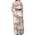 Mocha Mousse Aloha Hawaii Family Matching Off Shoulder Maxi Dress and Hawaiian Shirt Monstera Hibiscus Plumeria Seamless Vibes - Polynesian Pride