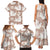 Mocha Mousse Aloha Hawaii Family Matching Tank Maxi Dress and Hawaiian Shirt Monstera Hibiscus Plumeria Seamless Vibes - Polynesian Pride