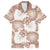 Mocha Mousse Aloha Hawaii Family Matching Tank Maxi Dress and Hawaiian Shirt Monstera Hibiscus Plumeria Seamless Vibes - Polynesian Pride