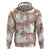 Mocha Mousse Aloha Hawaii Hoodie Monstera Hibiscus Plumeria Seamless Vibes - Polynesian Pride