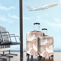Mocha Mousse Aloha Hawaii Luggage Cover Monstera Hibiscus Plumeria Seamless Vibes - Polynesian Pride