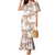 Mocha Mousse Aloha Hawaii Mermaid Dress Monstera Hibiscus Plumeria Seamless Vibes - Polynesian Pride