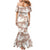 Mocha Mousse Aloha Hawaii Mermaid Dress Monstera Hibiscus Plumeria Seamless Vibes - Polynesian Pride