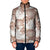 Mocha Mousse Aloha Hawaii Padded Jacket Monstera Hibiscus Plumeria Seamless Vibes - Polynesian Pride