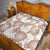 Mocha Mousse Aloha Hawaii Quilt Monstera Hibiscus Plumeria Seamless Vibes - Polynesian Pride