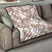 Mocha Mousse Aloha Hawaii Quilt Monstera Hibiscus Plumeria Seamless Vibes - Polynesian Pride