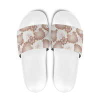 Mocha Mousse Aloha Hawaii Slide Sandals Monstera Hibiscus Plumeria Seamless Vibes - Polynesian Pride