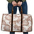 Mocha Mousse Aloha Hawaii Travel Bag Monstera Hibiscus Plumeria Seamless Vibes - Polynesian Pride