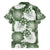 Sage Green Aloha Hawaii Family Matching Long Sleeve Bodycon Dress and Hawaiian Shirt Monstera Hibiscus Plumeria Seamless Vibes - Polynesian Pride
