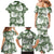 Sage Green Aloha Hawaii Family Matching Mermaid Dress and Hawaiian Shirt Monstera Hibiscus Plumeria Seamless Vibes - Polynesian Pride