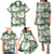 Sage Green Aloha Hawaii Family Matching Puletasi and Hawaiian Shirt Monstera Hibiscus Plumeria Seamless Vibes - Polynesian Pride