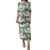 Sage Green Aloha Hawaii Family Matching Puletasi and Hawaiian Shirt Monstera Hibiscus Plumeria Seamless Vibes - Polynesian Pride